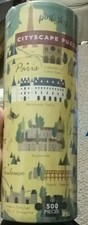 Pink Sky Cityscape Puzzle "Welcome To France"-500 Pieces-20"x20"-new/sealed