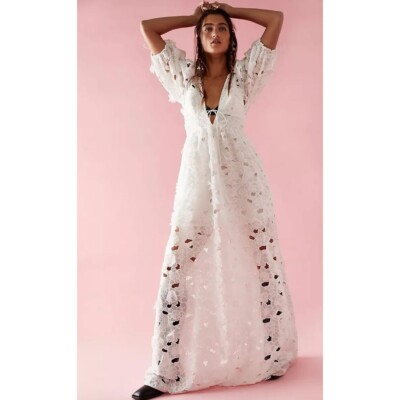 chinese dress ladies For Love & Lemons Lace Cutout Maxi Dress