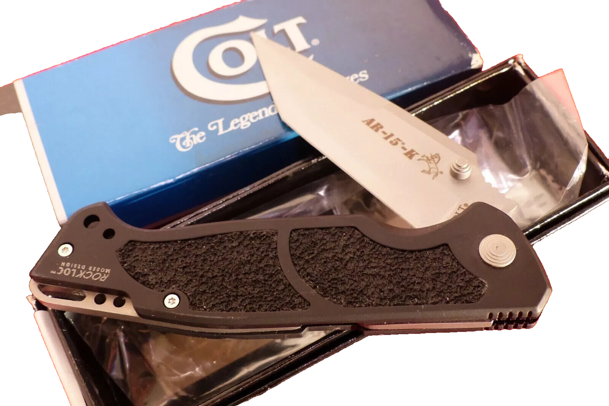 RARE Colt CTO104 USA Rock Loc AR15K Moser Design lockback Knife
