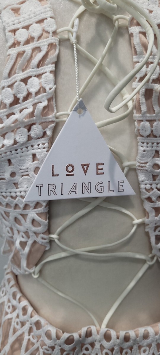 Love Triangle Lace Midi Dress Size 8 NWT | eBay