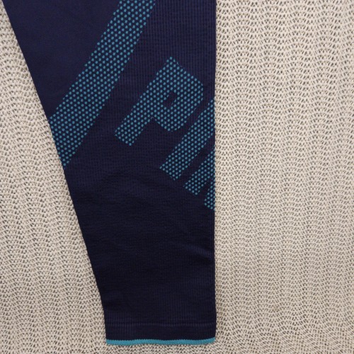 Victoria's Secret PINK Leggings Womens Small Blue Spellout Yoga Pants - Picture 3 of 7