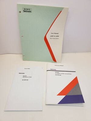 Lot 3 Tektronix Manuals for P6139a Probe, TCP202 Probe & A6907- A6909 Isolators