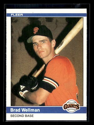 1984 Fleer #386 Brad Wellman Rookie Set Break Mint+ San Francisco Giants