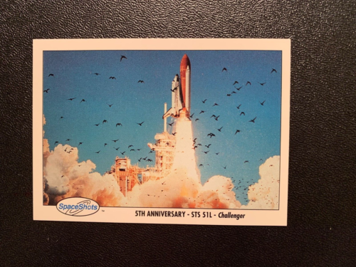SPACESHOTS STS 51L CHALLENGER Card 1991 Space Ventures Card #0155 - Photo 1/2