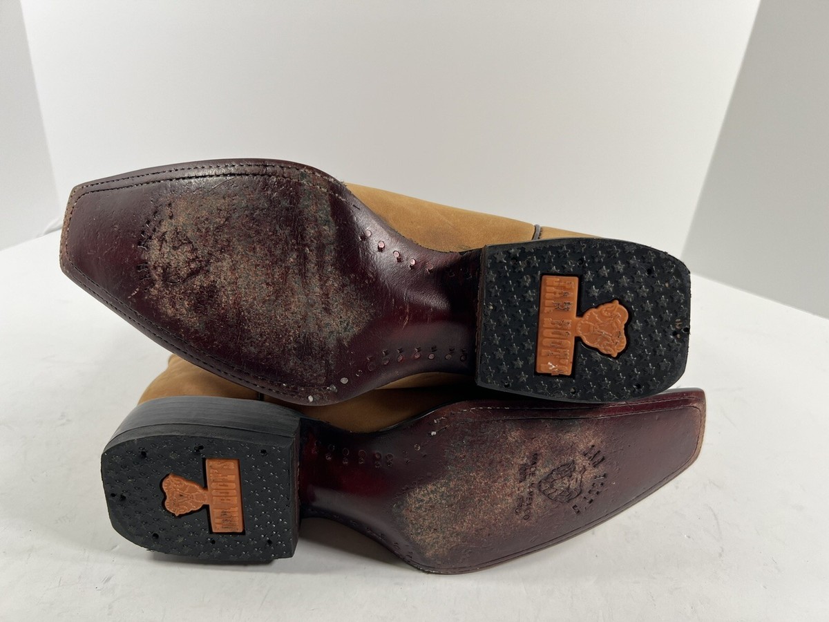 Mexico Pointed Toe Brown Cowboy JAR Boots Men 6 Women 8 View 6