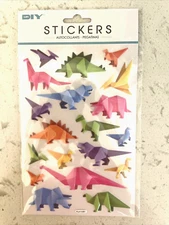 Puffy 3D Dinosaur Stickers 19 Count. NEW! in Package. Multicolored FUN!