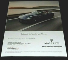 MASERATI  GRANTURISMO CONVERTIBLE  SPORTS CARS -2018 ADVERTISEMENT- JEALOUSY