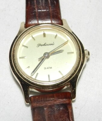 Women's Perkinson's Watch - Water Resistant to 3ATM w/ leather band - needs batt