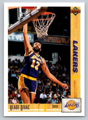 1991 Upper Deck Card, #175 Vlade Divac Hall of Fame, Los Angeles Lakers 