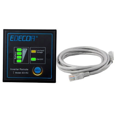 Mando a distancia de 12V para inversor convertidor de voltaje EDECOA 12V
