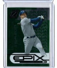 2005 Donruss Zenith Epix Green Season 74/75 Mark Teixeira #E-5 Texas Rangers