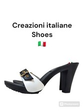 Sandali Zoccoli donna clogs mules artigianali 