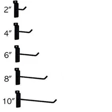 Commercial Grade Slatwall Hooks Combo Pack Of 25 Assorted Size Peg Hooks For Sla