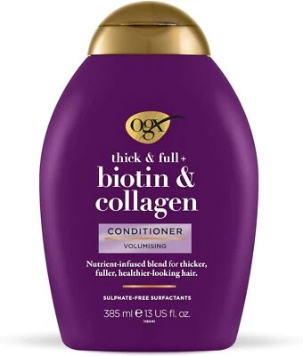 Biotin & Collagen Hair Thickening Sulfate Free Shampoo Conditioner OGX 88-577ml