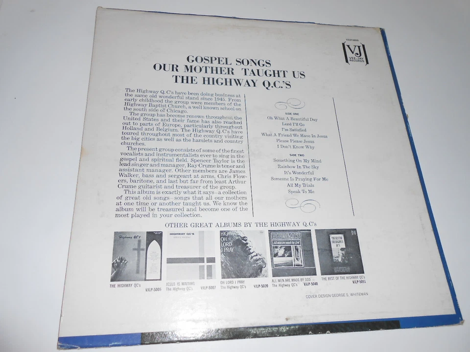 HIGHWAY QC «+SAM COOKEGOSPEL ПЕСНИ НАША МАТЬ УЧИЛА НАС» ОБЛОЖКА VG/LP 1-M-, VG  - Изображение 2 из 4