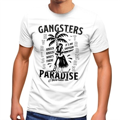 Herren T-Shirt Gangsters Paradise Printshirt T-Shirt Rapper Rap Fashion