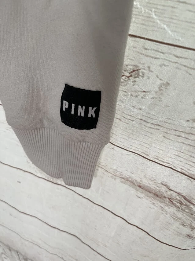 UNDERCOVER Felpa donna ROSA Victoria's Secret full zip con cappuccio misto cotone taglia M Medium