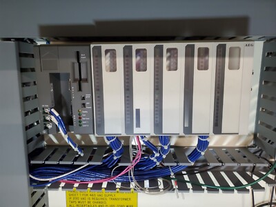 Lightly Used - Modicon AEG PLC PC-A984-131 with 2-Input and 2-Output Modules