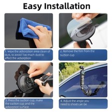 Car Suction Cup Bracket Universal Action Cameras Adjustable Windshield Mount
