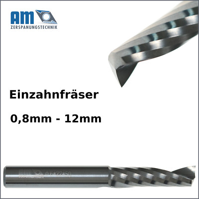 VHM Einzahnfräser Einschneider Alufräser