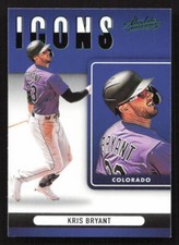 2022 Panini Absolute Kris Bryant Icons Retail Green #I-13 Card
