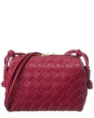 Tiffany & Fred Paris Soft Leather Crossbody Women's Red