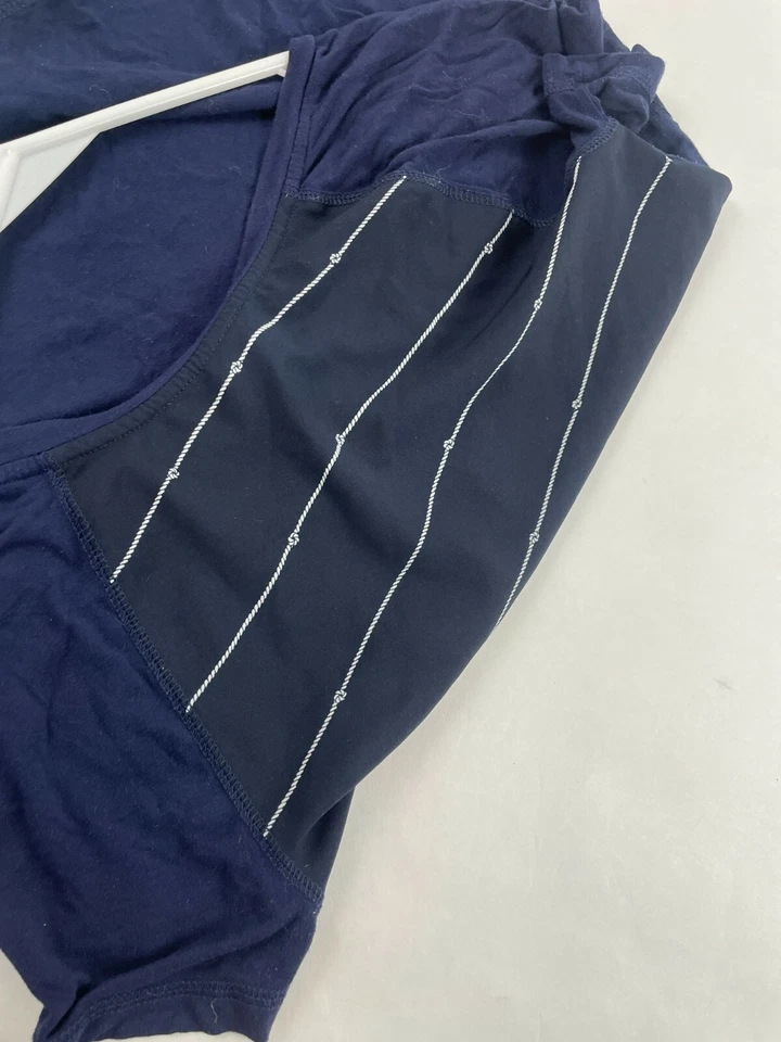 Merona Blouse T Shirt Women's Size XS Navy Blue Nautical Knots Print *Runs Large - Image 3 of 4