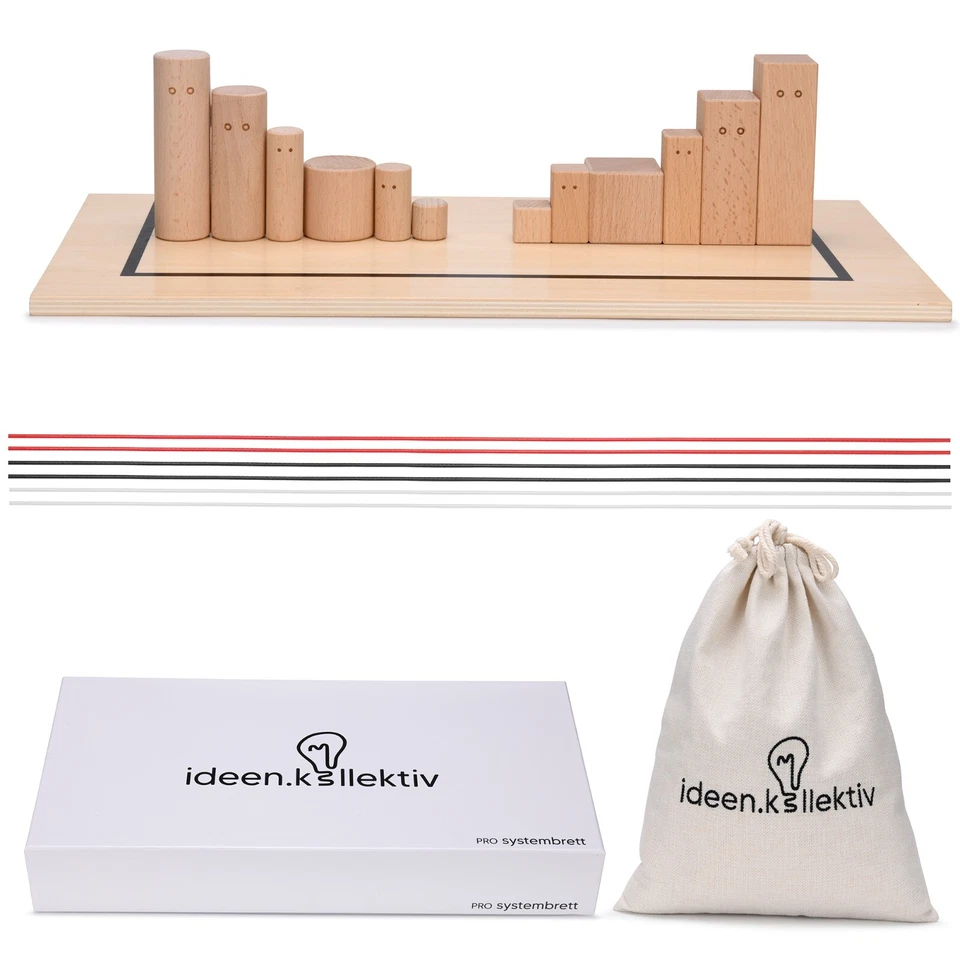 Systembrett Pro - Buchenholz - Familienbrett Systemisches Coaching (Eckig) - Bild 3 von 4