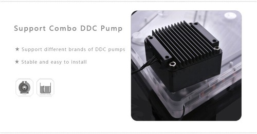 Bykski Distro Plate For IN WIN TOU2.0 Chassis Combo DDC Pump - Photo 8/18