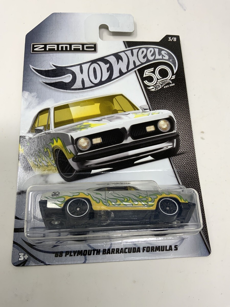 2018 - Hot Wheels NIP '68 Plymouth Barracuda Formula 5 ZAMAC