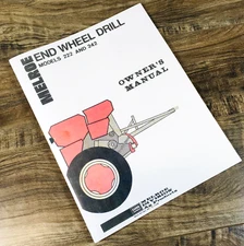 Clark Melroe 222 & 242 End Wheel Drill Operators Manual Owners Book Maintenance