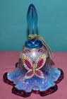 Fenton Glass 1997 Designer Butterfly Bell, Jane Reynolds, Martha Reynolds