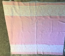 VINTAGE CAMP BLANKET PINK FLORAL BORDER 1930-1940S DAMAGED