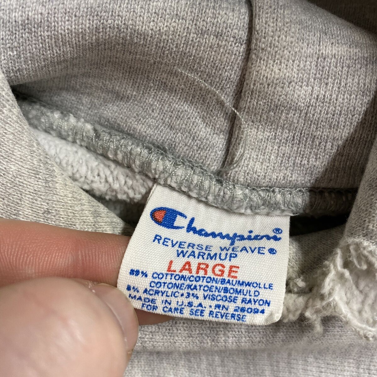Vintage 80S Champion Hoodie Mens Large Gray Notre Dame Vintage 80S Champion Hoodie Mens Large Gray Notre Dame