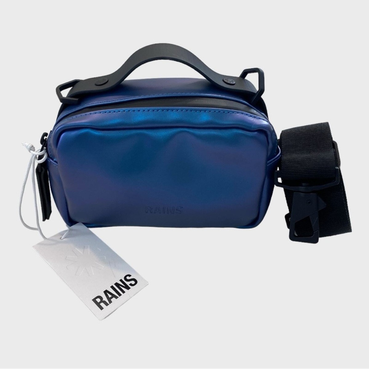 バッグ・カバンその他 Bum Bag Micro W3 Belt Bag - RAINS - Synthetic - Blue 6c1aceb4-a242-4274-92df-