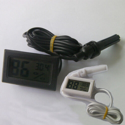 Humidity Digital Indoor Temperature Thermometer Meter Hygrometer Mini White LCD - Foto 1 di 13