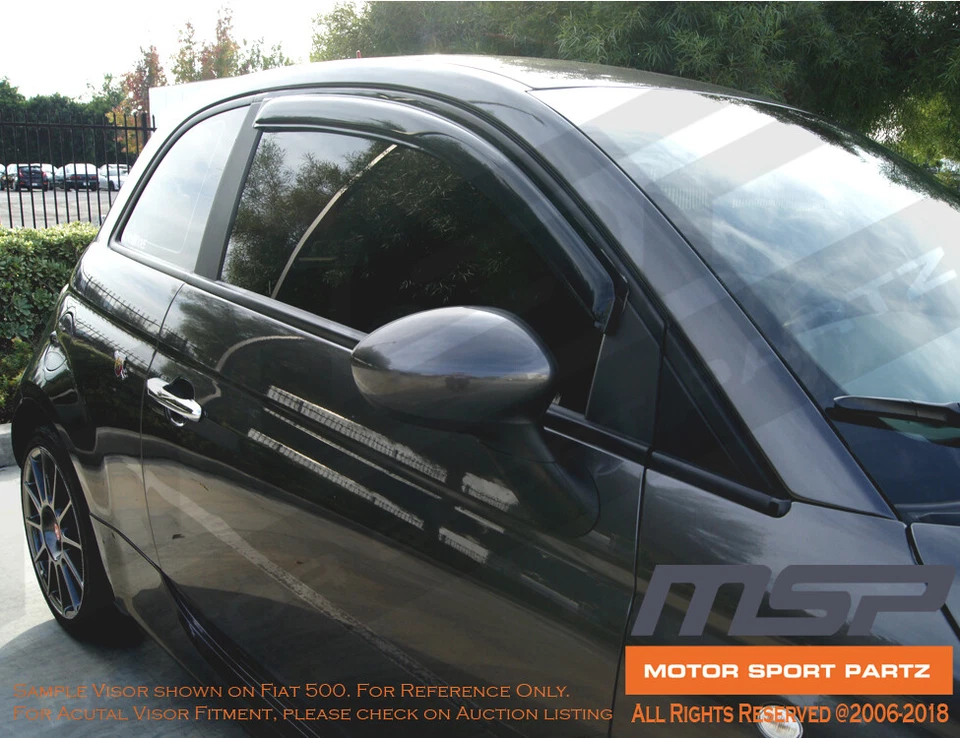 3pcs Out-Channel Visor Rain Guards Sunroof Pontiac Sunfire 2DR Coupe 1995-2005 - Image 4 of 4