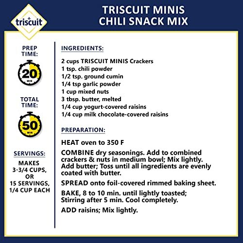 Triscuit Minis Original Whole Grain Wheat Crackers Made With Sea Salt Vegan C... - Picture 11 of 12
