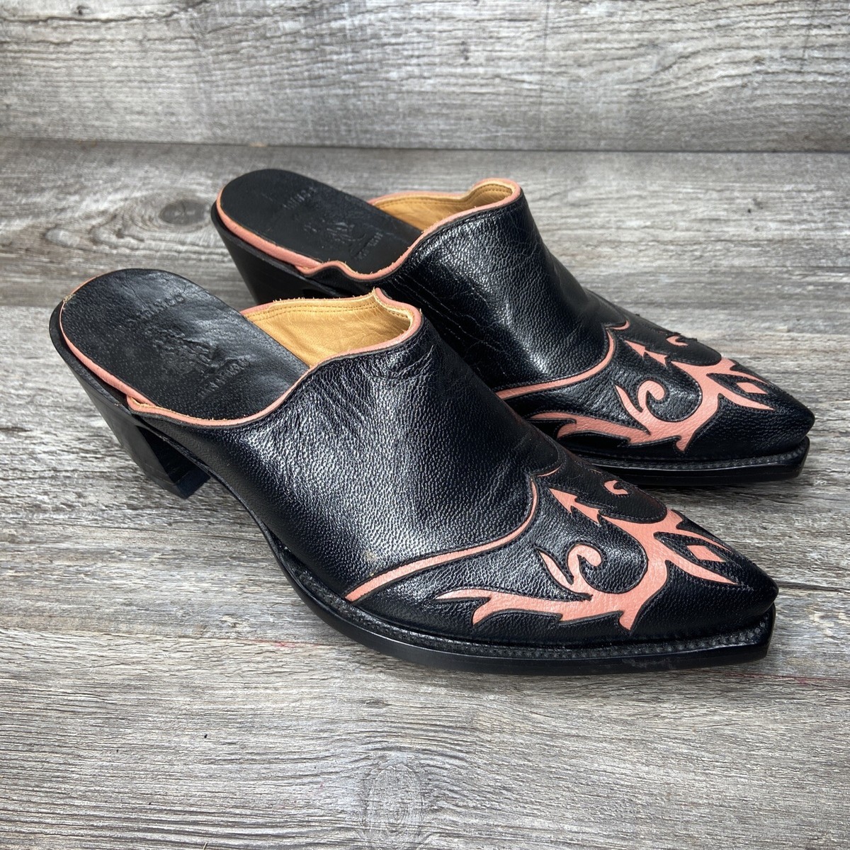 The Old Gringo Women's Black mule slip On Heels size 7.5 | eBay