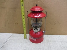 VTG COLEMAN 200A RED GAS LANTERN 9-76 W GLOBE UNTESTED BUT NICE