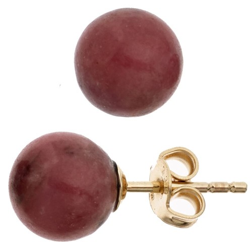 Orecchini A Sfera In Oro Giallo 333 (8 Carati) Da 2,5 Mm - Borchie Lucide Da Donna - Gioielli NKlaus Fatti In Germania