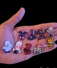 Spiderman Shoe Charm Set fits Crocs, Clogs And Wristbands 