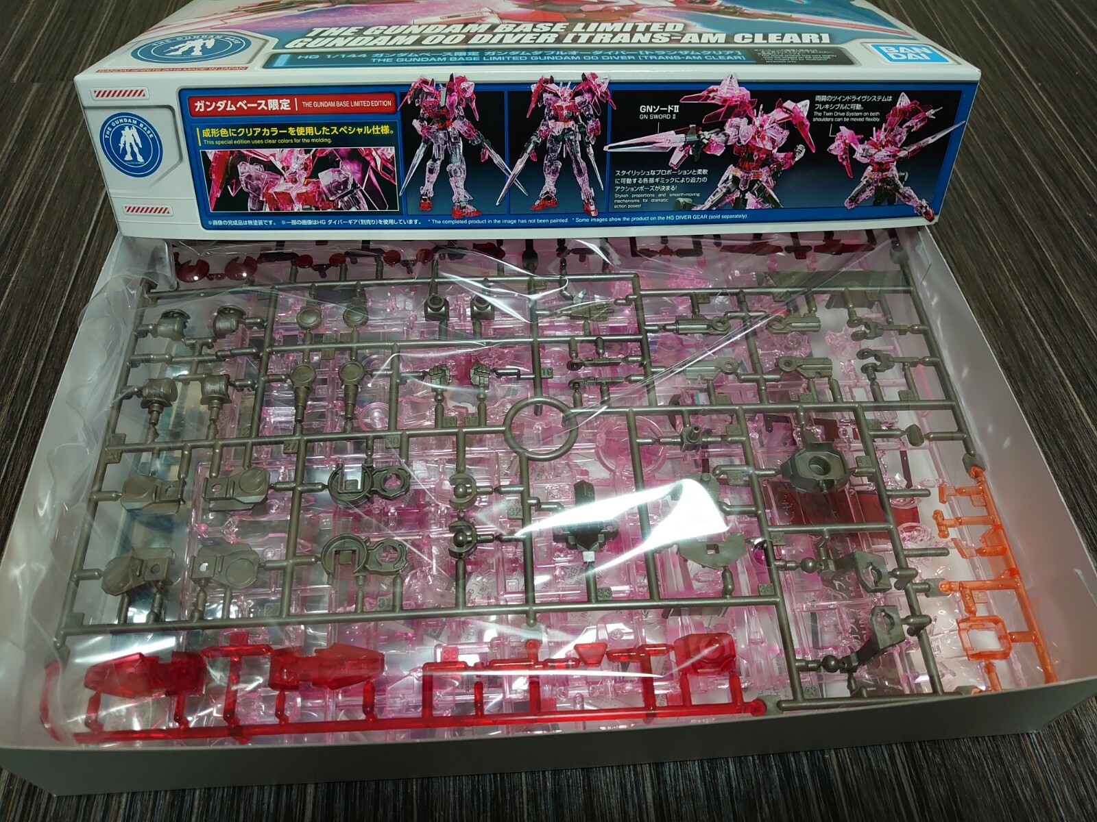 Hgbd 1 144 Gundam Base Limited Gundam Oo Diver Trans Am Clear Model Kit Ebay