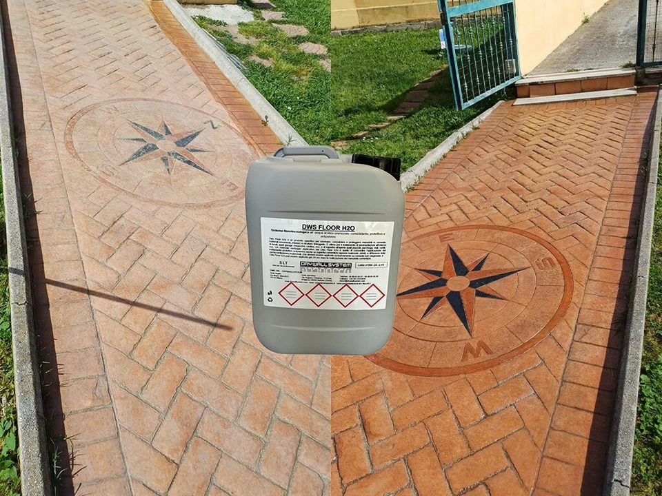 Resina trasparente professional per cemento e stampati antipolv lucida DWS FLOOR - Immagine 3 di 4