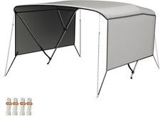 For Bow Bimini Top Boat Cover Boat Canopy with Side Curtains 600D Polyester