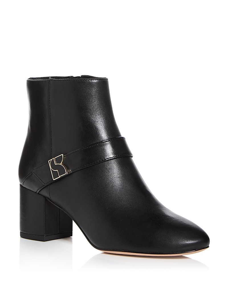 Kate Spade New York Dakota Mid-Heel Dress Booties Women 11B Black Zip Up Closure