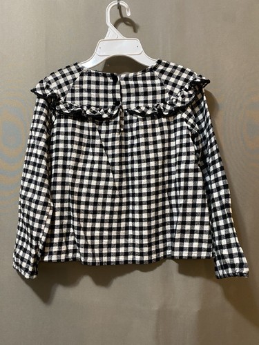 Rachel Zoe Girls Long Sleeve Flannel Shirt + Velvet Flare Pants SZ M (7/8) Black - Picture 8 of 21