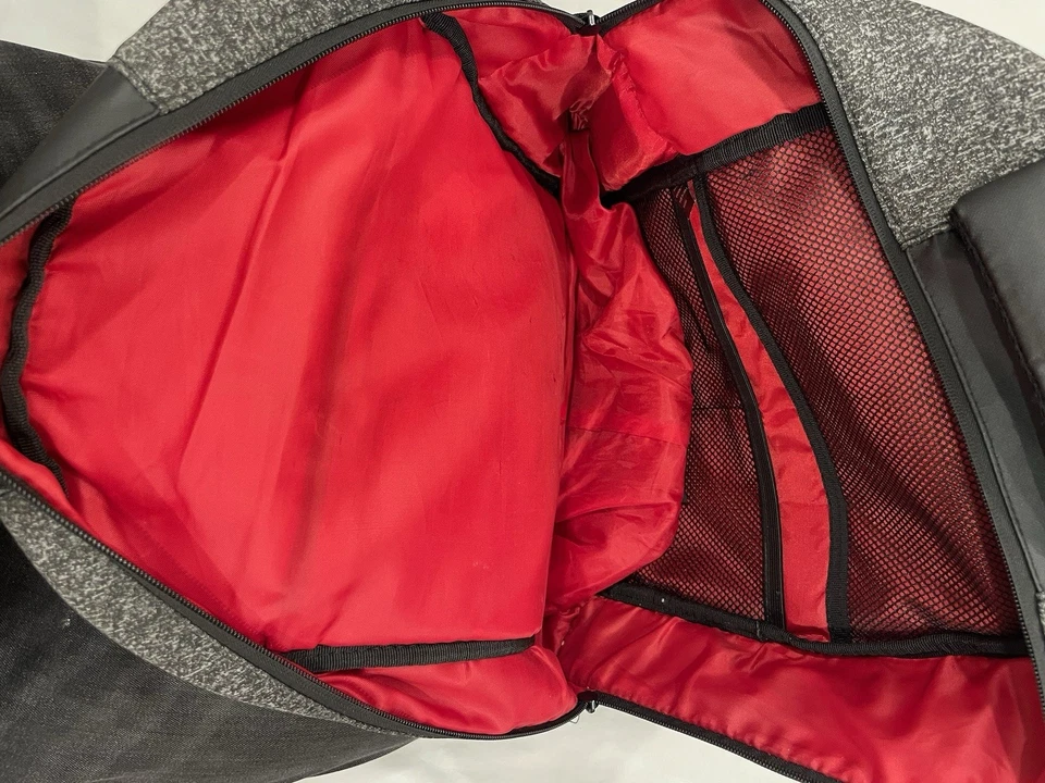 Beverly Hills Polo Club Gray/Black/Red Backpack Used - Image 4 of 4