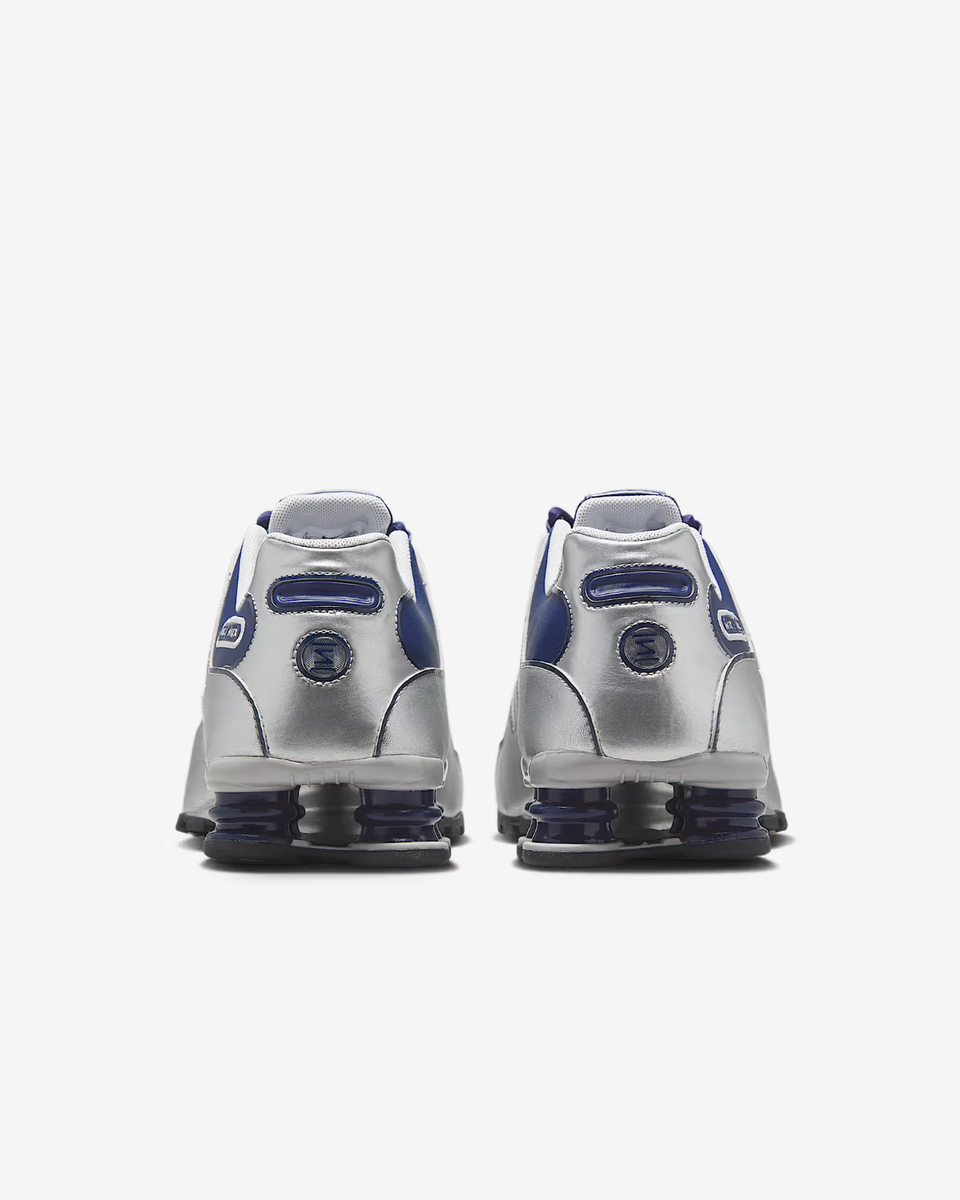 Nike Shox NZ Shoes Midnight Navy Metallic Silver Black Men's