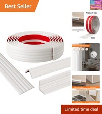 Peel and Stick Wall Corner Protector Edge Guard, Self-Adhesive Flexible Tri...